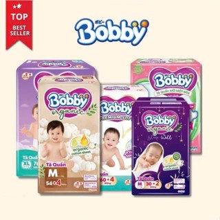  Tã Bỉm dán quần Bobby Siêu khô thoáng Ultra+ siêu nhiều miếng đủ size NB S M L XL XXL XXXL..... 