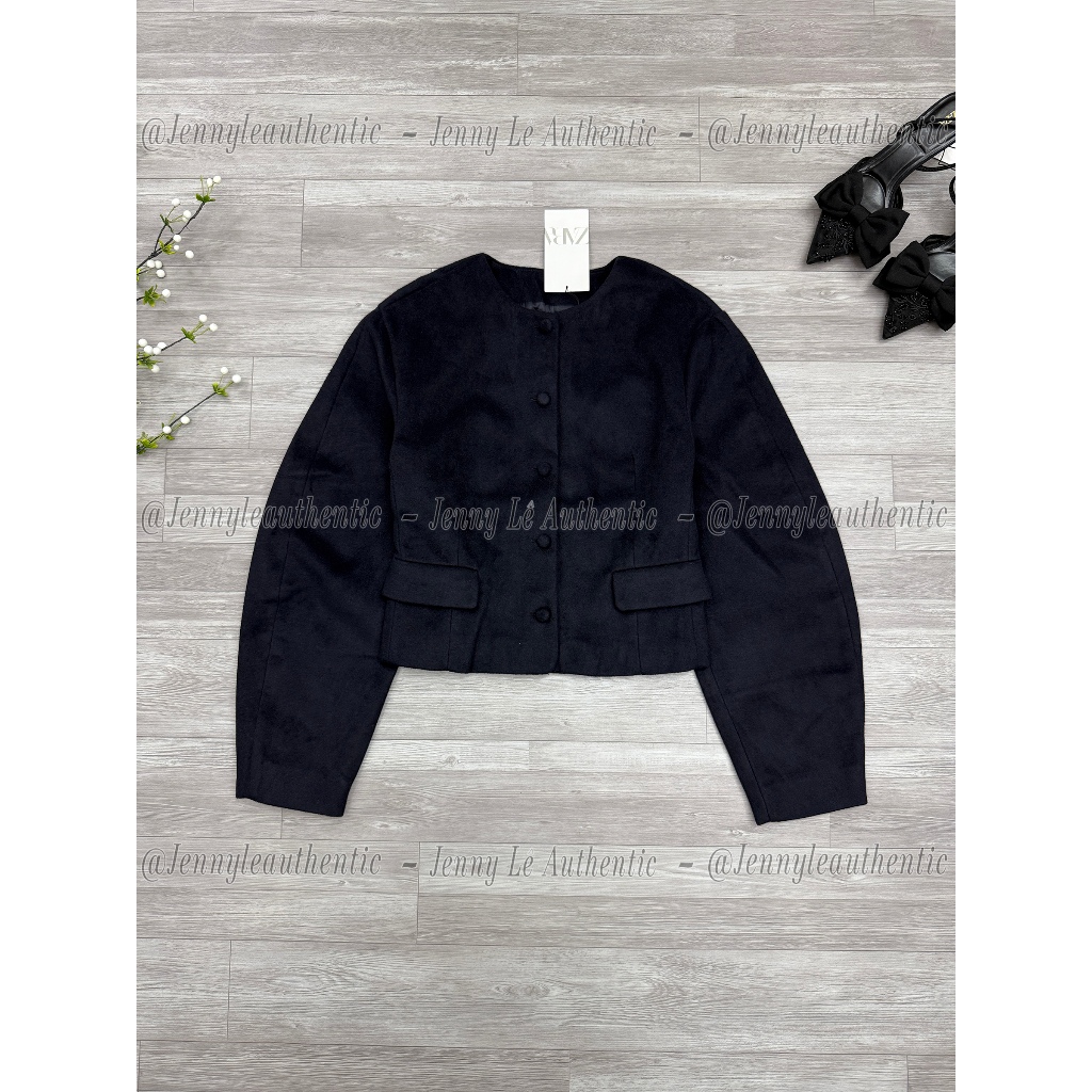 [ZARA AUTHENTIC] Áo Khoác Dạ Zara Authentic Tay Phồng Giá SALE