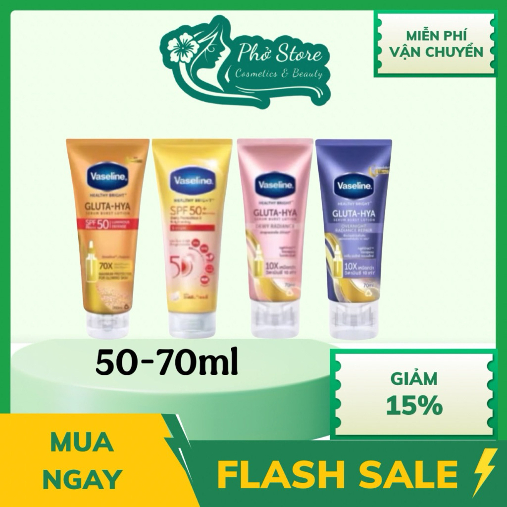 Serum Dưỡng Thể Sáng Da Và Chống Nắng Vaseline 70ml