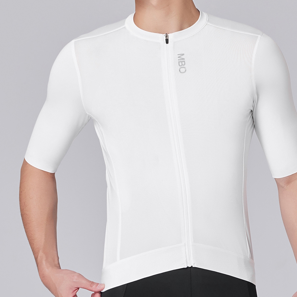 C301 - Áo Đạp Xe MBO Nam Opaque White
