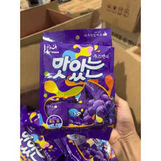  Kẹo Dẻo Trái Cây Vị Xoài  Nho  Dâu  Đào  Hàn Quốc 350g 