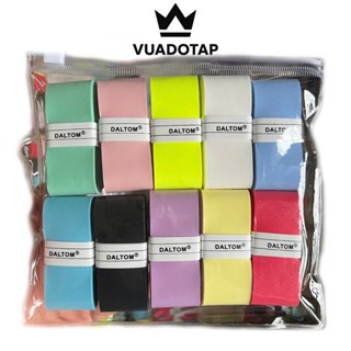 Cuốn Cán Vợt Cầu Lông, Quấn Cán Vợt Pickleball, Tenis Chính Hãng Daltom HT106 Vỉ 10 Chiếc