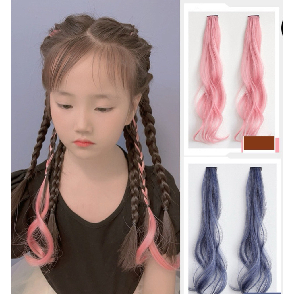 Kẹp tóc hightlight cho bé ombre nhiều màu Hàn Quốc