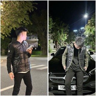  Áo Khoác Phao Siêu Nhẹ Nam Nữ 006 Chất Liệu Gió Siêu Nhẹ 4 Lớp Thời Trang Nam Màu Đen Xanh Rêu Kiểu Dáng Khoác Ngoài 