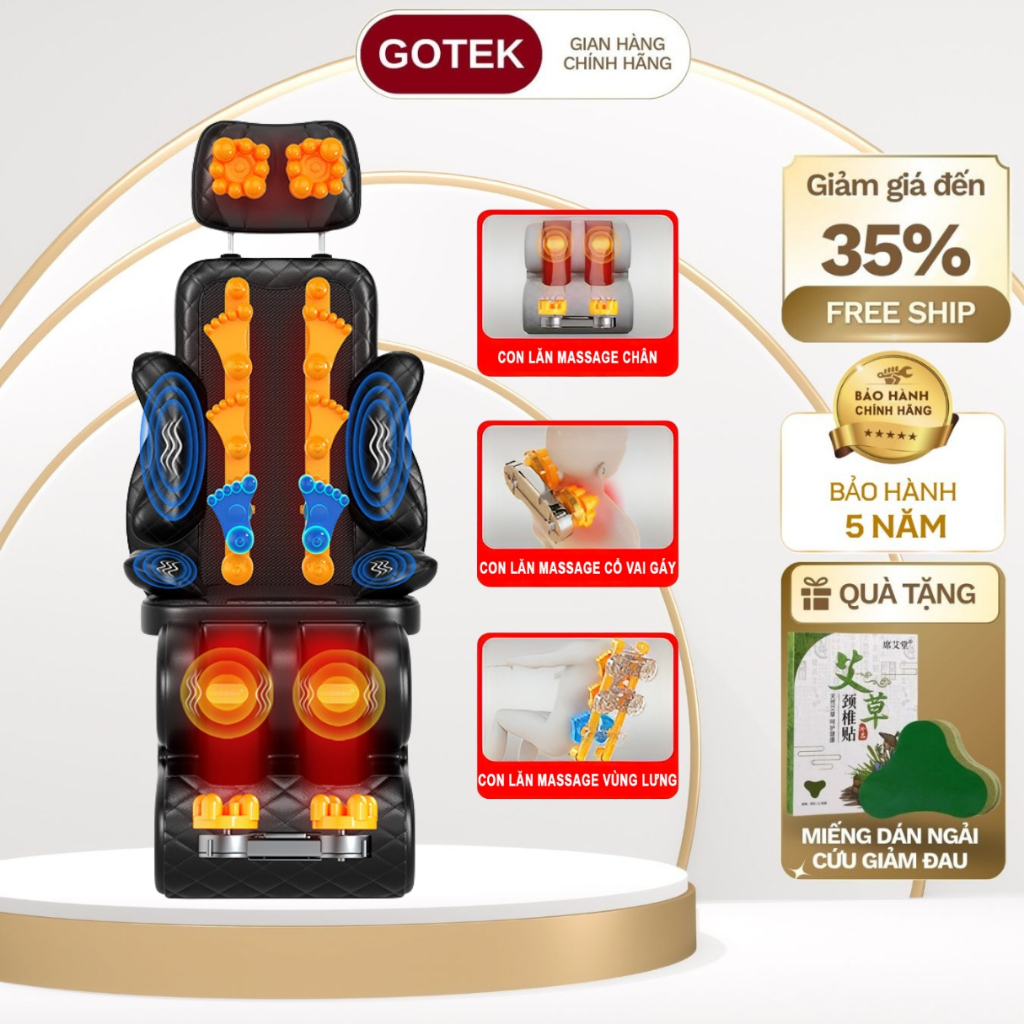 Ghế Massage Toàn Thân Đa Năng Cao Cấp, Với Công Nghệ Massage Sâu Giảm Căng Thẳng Mệt Mỏi Tại Nhà