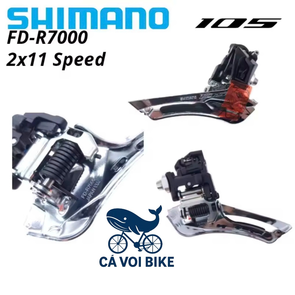 SANG ĐĨA XE ĐẠP SHIMANO 105 FD-R7000 JAPAN, CÙI ĐỀ TRƯỚC - SHIMANO 105 FD R7000 - ROAD BẮT TRỤC TIẾP