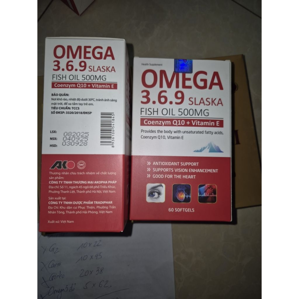 Omega 3 nhuyễn thể hộp 60 viên