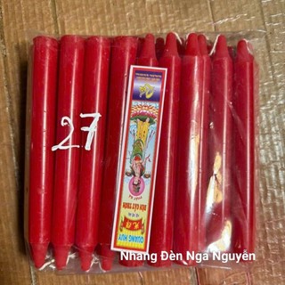 (Túi 27 Cây/Kg) Giá Sỉ Đèn Cầy Thắp Sáng Tiết Kiệm Cao 18 Cm