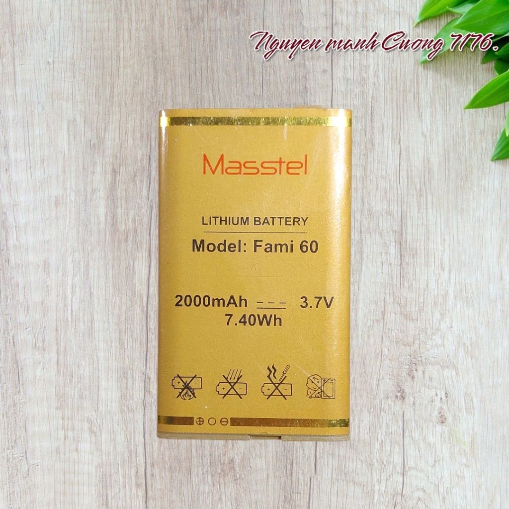 Pin Masstel Fami 60 Bóc Máy Chính Hãng Đã Qua Sử Dụng Hoạt Động Tốt