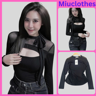 Áo Thun Nữ Bigsize ( KHÔNG NƠ)  Vải Borip Kiều Lưới [Khoét Ngực] AT 140 By Miuclothes.