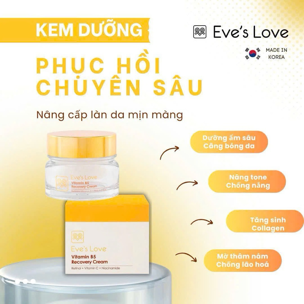 kem dưỡng da eve’s Love đa chức năng sáng da, mờ thâm nám; nâng cơ, chống nhăn cao cấp, chinh hãng