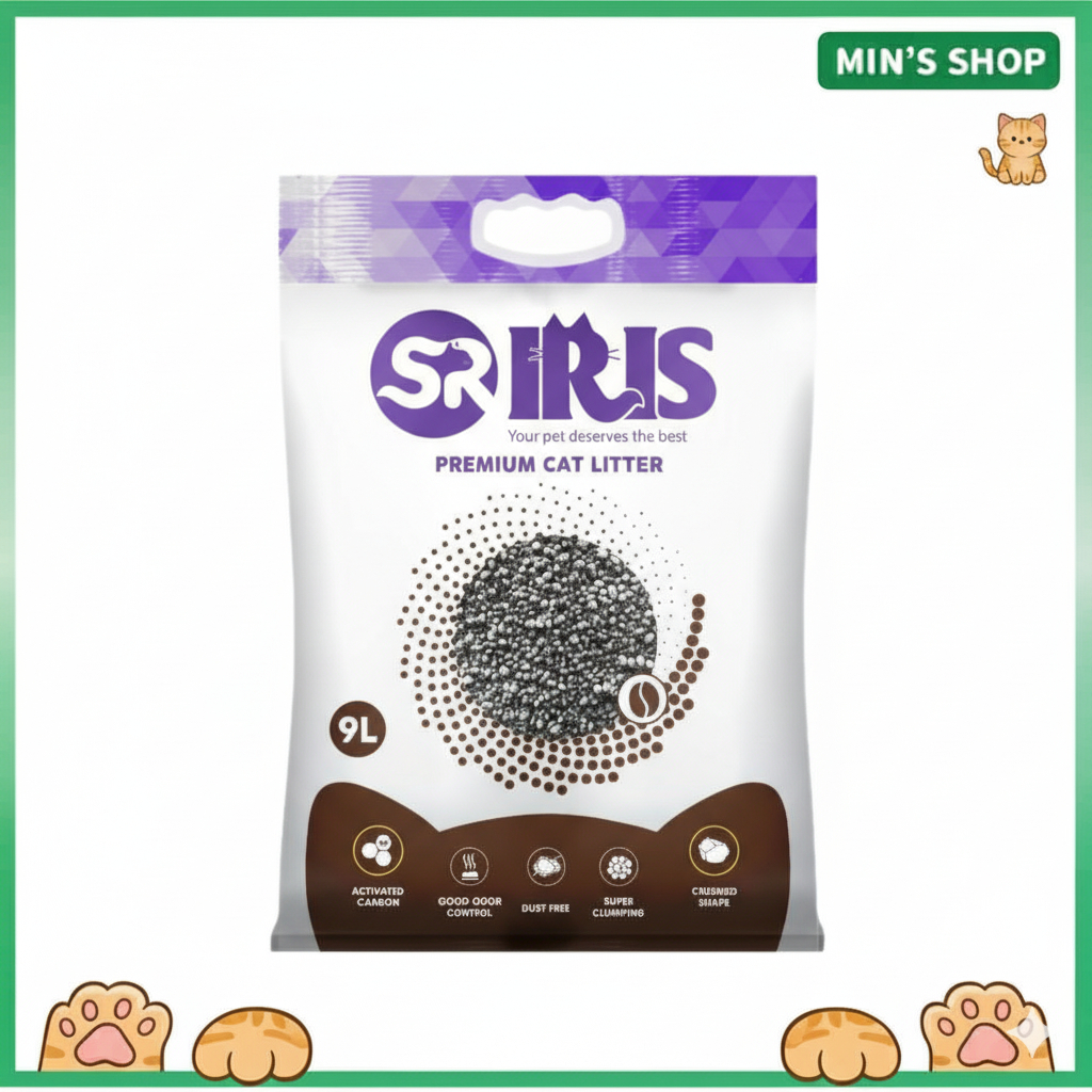 (Hỏa tốc) Cát Iris CÁT ĐẤT SÉT CHO MÈO 9L - KHÔNG BỤI, VÓN TỐT