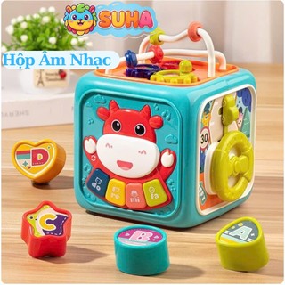 "Hộp đồ chơi âm nhạc đa năng Tiếng Anh giúp trẻ phát triển phản xạ, đồ chơi giáo dục thú vị cho bé."
