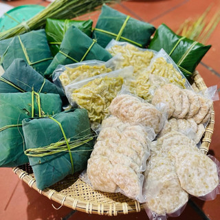 0,5kg Cốm Tươi non Hà Nội, Cốm Mộc non Mễ Trì làm từ lúa non nếp cái hoa vàng dẻo thơm