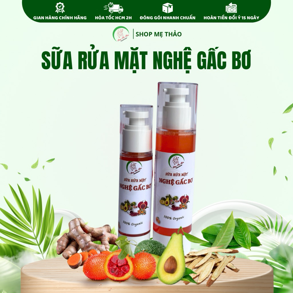 SỮA RỬA MẶT NGHỆ GẤC BƠ (HANDMADE)