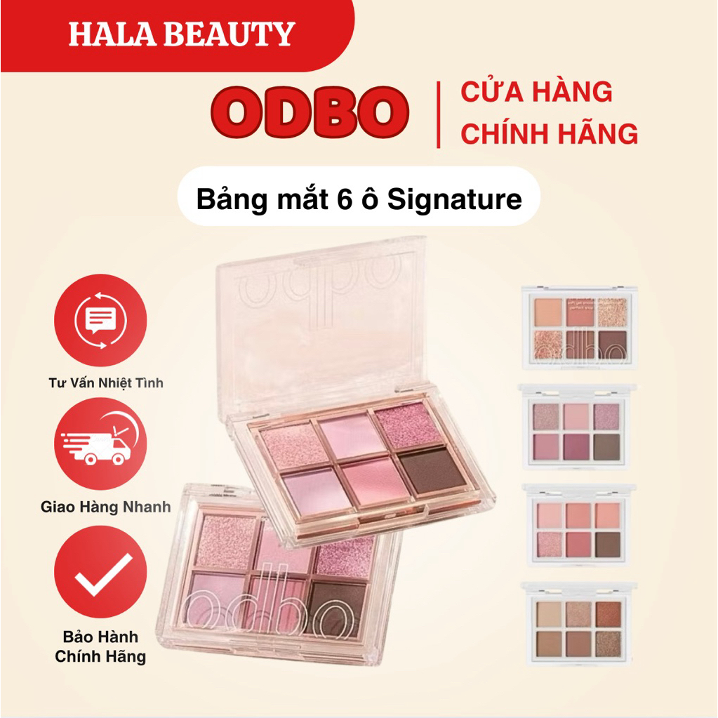 [ODBO] Bảng phấn mắt 6 ô Odbo Signature OD276