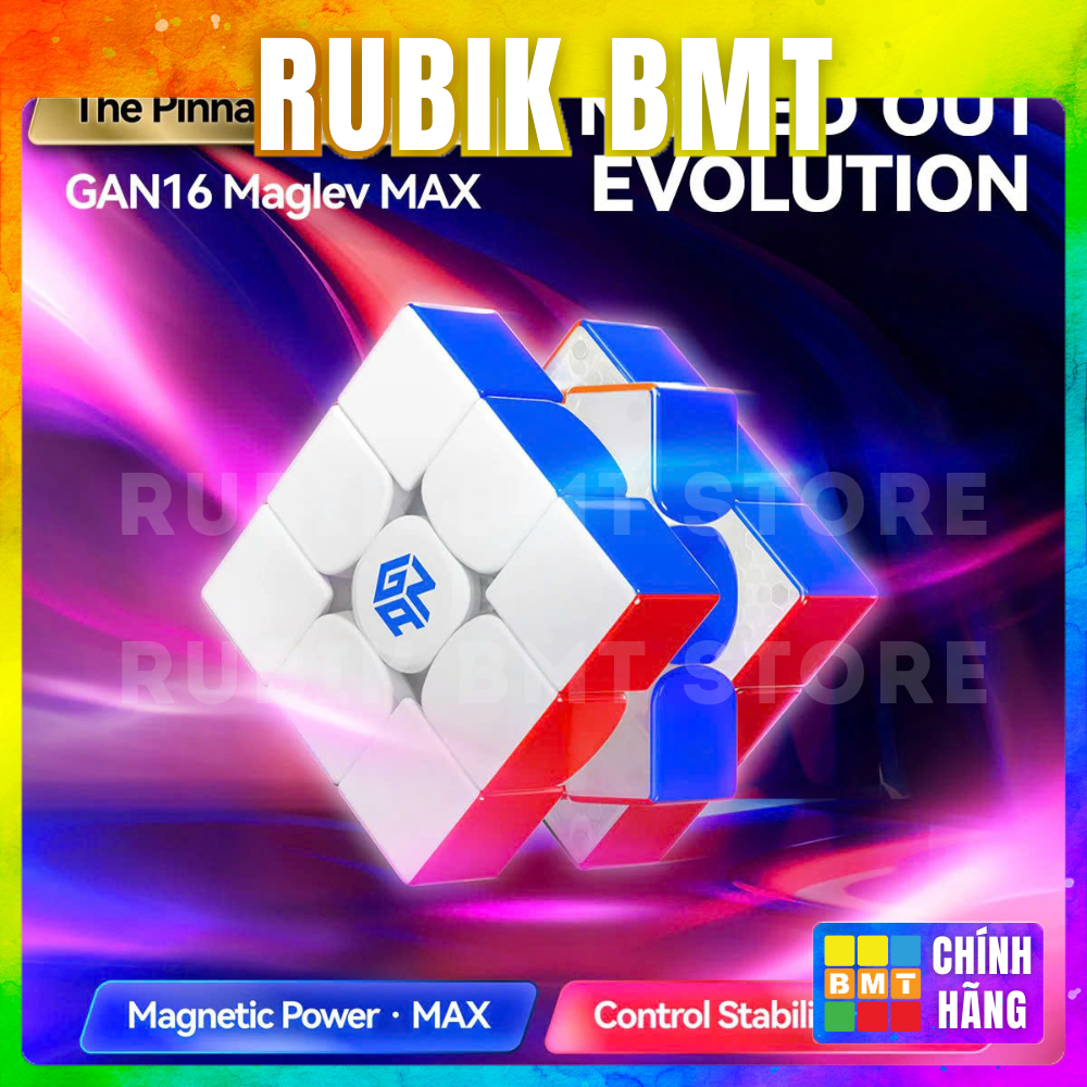 Rubik GAN 16 Maglev MAX UV, Rubik 3x3 Cao Cấp Có Nam Châm- Đồ Chơi Trí Tuệ- RUBIK BMT