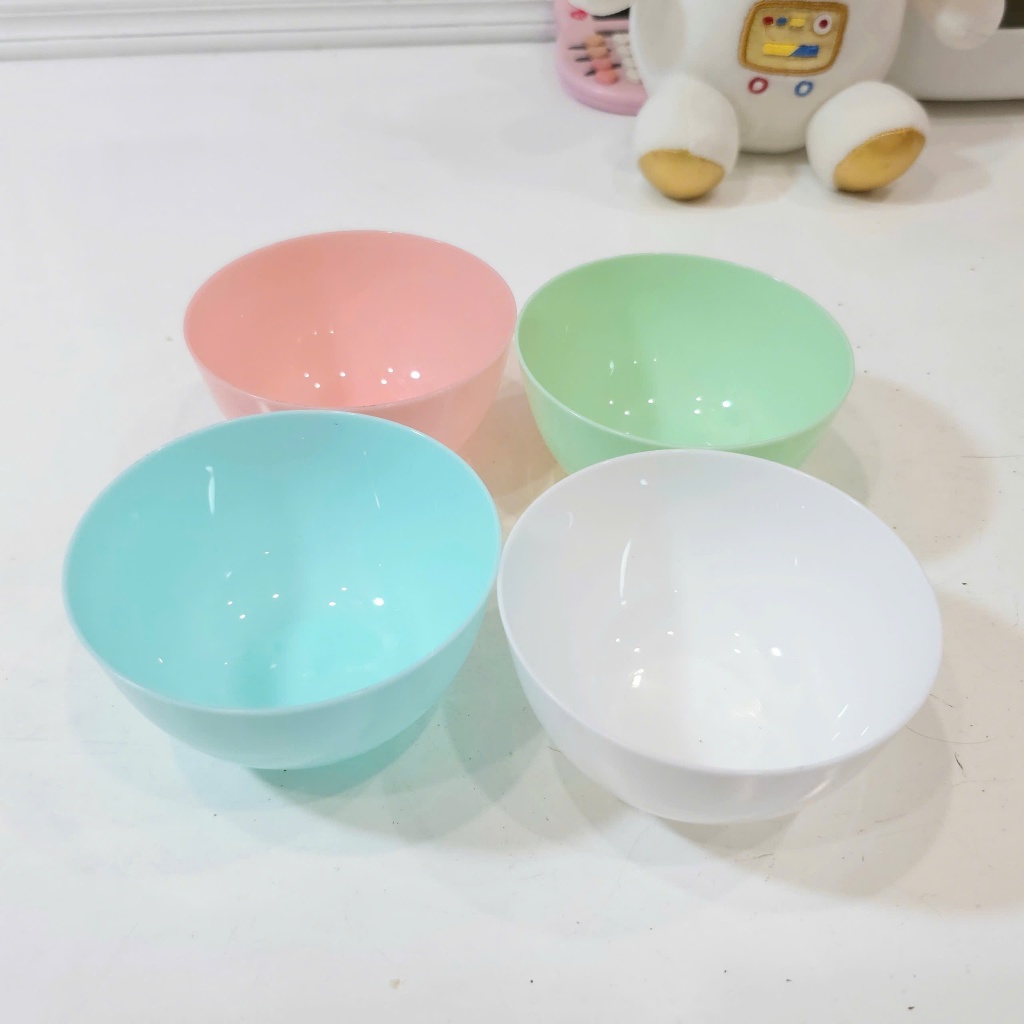 Bát nhựa dẻo trộn mặt nạ spa đủ màu sắc