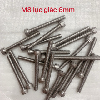 Túi 2 Ốc bulong INOX M8 8li lục giác chìm đủ kích cỡ 8li20mm đến 8li80mm,8li100 ,8li120,8li150