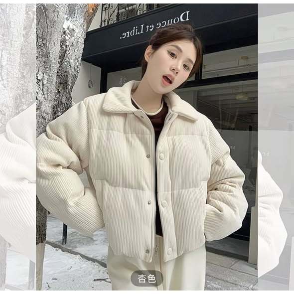 LALASHOP _ Áo khoác mùa đông siêu ấm dáng ngắn