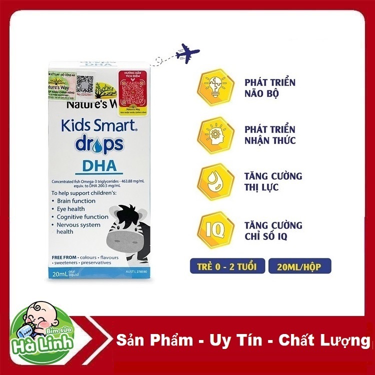 DHA Nature's Way Kids Smart Drops DHA Dạng Giọt 20ml.