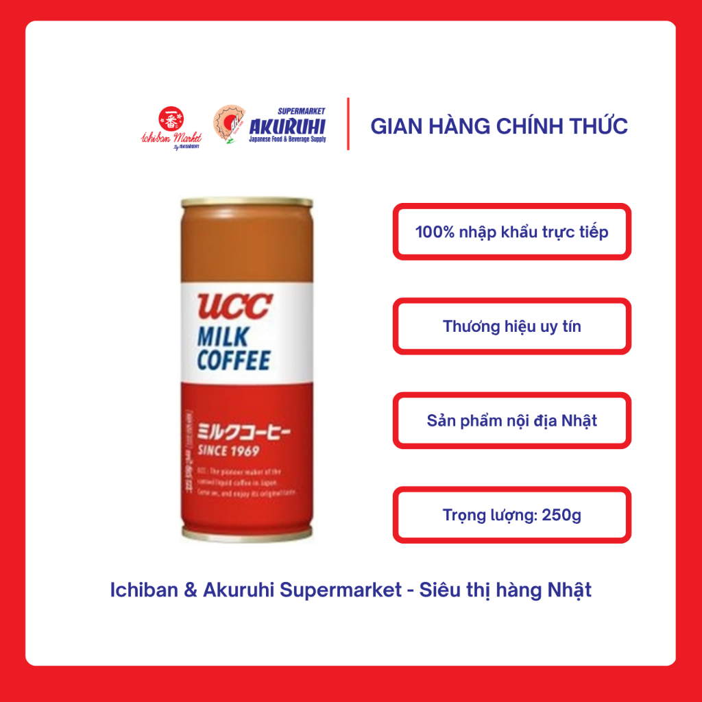 [Ichiban Market] Cà Phê Sữa UCC Milk Coffee 250g