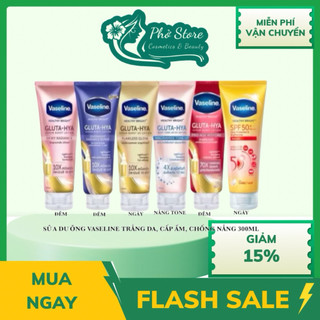  Sữa Dưỡng Thể Vaseline 70X Healthy Bright Gluta HYA Serum Burst 300ml 