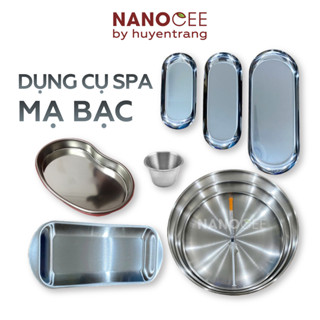  Dụng Cụ Spa Filler Phun Săm: Khay Chữ Nhật Inox Khay Inox Tròn Bát Inox Mạ Bạc Sang Trọng 