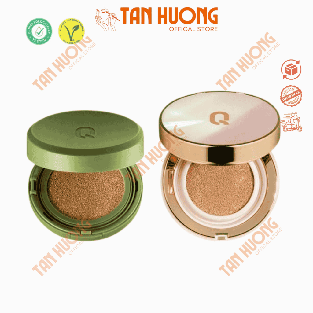  Phấn nước Glamrr Q che phủ hoàn hảo SPF50+ PA+++ – Vegan Super Cover & Long Wear DD Cushion 
