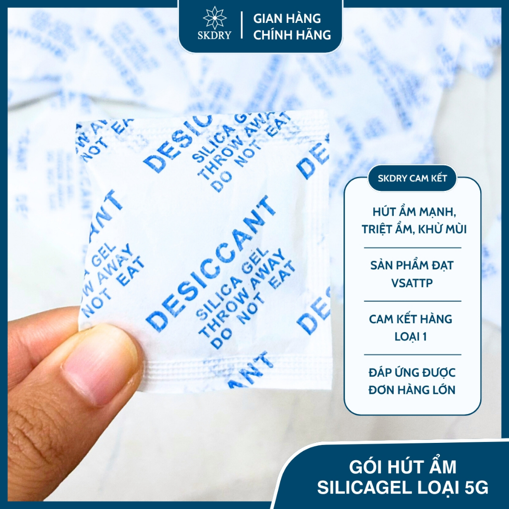 [Hàng loại 1] GÓI HÚT ẨM SILICAGEL LOẠI 5g