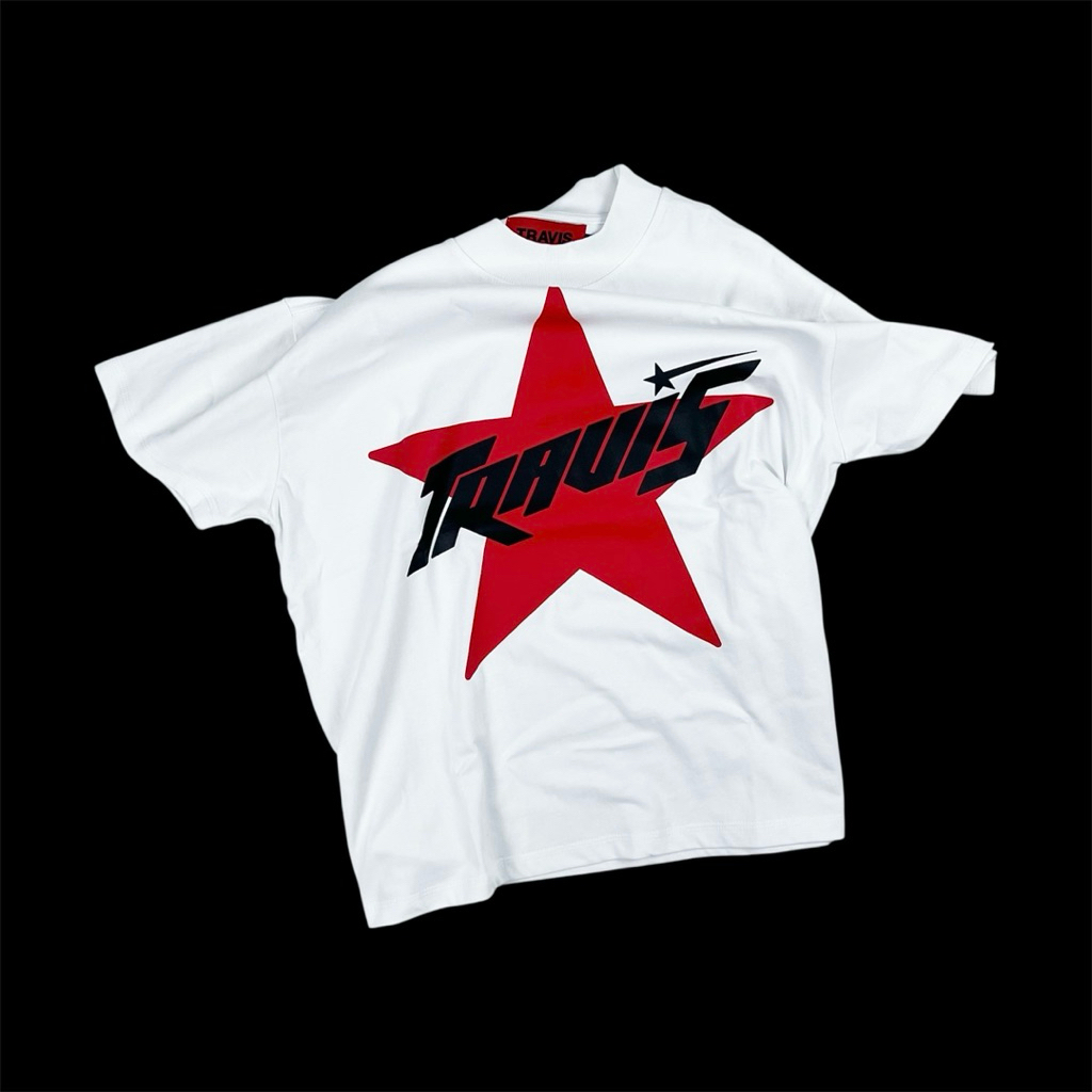 Travis Red Star Boxy T-Shirt