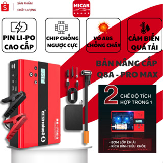 Kích Bình Ô Tô MICAR Soulor Q8A Pro Max, Bộ Kích Nổ Ô Tô Đa Năng 5in1, Bơm Lốp Xe, Sạc Dự Phòng & Đèn Pin BH12T