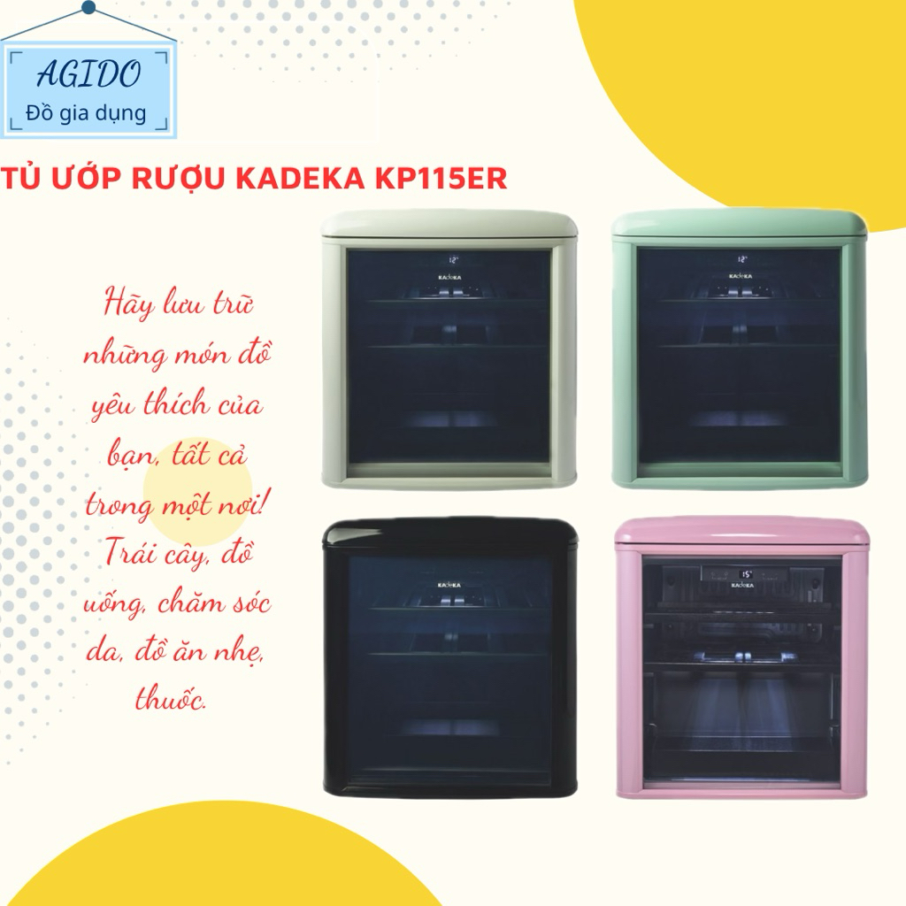 Tủ ướp rượu Kadeka KP115ER - Hàng chính hãng - Bảo hành 24 tháng