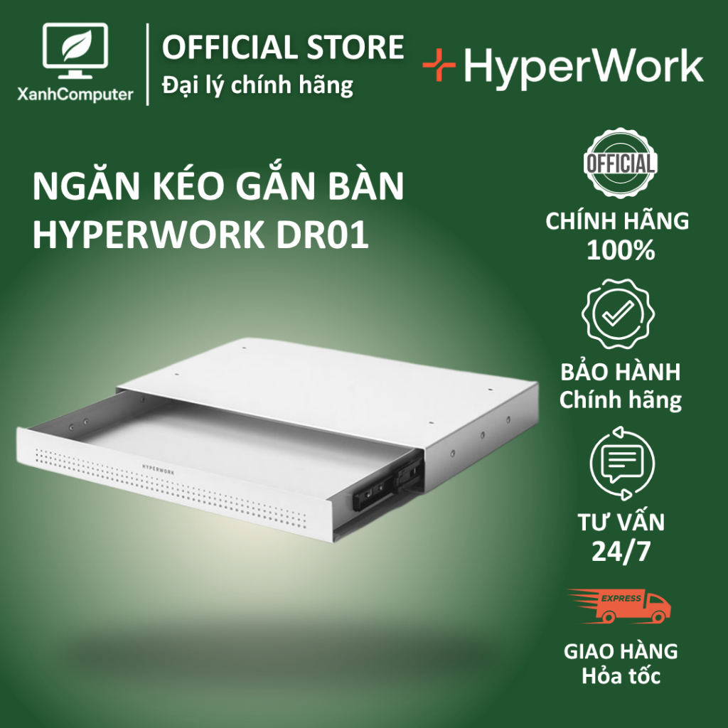 Ngăn kéo gắn bàn HyperWork Steel Drawer DR01