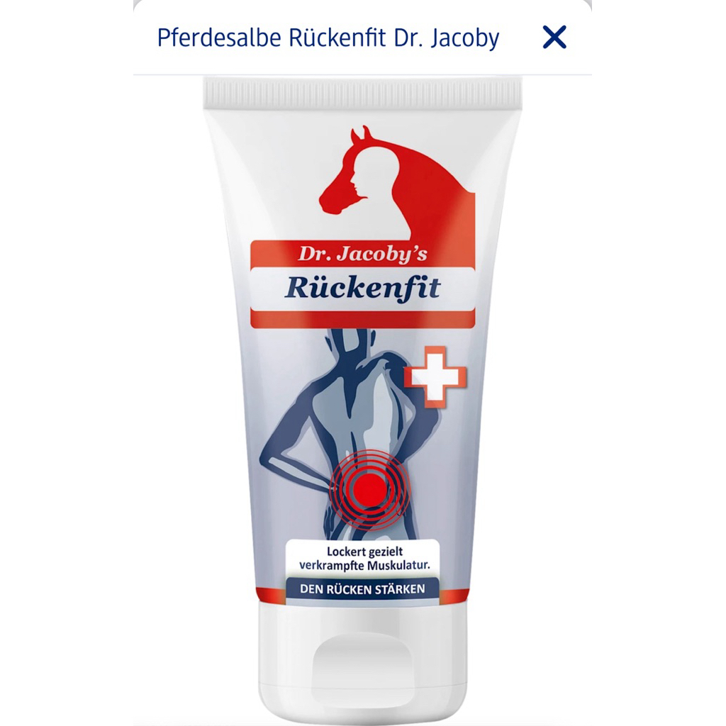 🇩🇪Dr. Jacoby Pferdesalbe Rückenfit, 125 ml 🐎