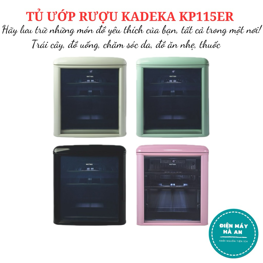 Tủ ướp rượu Kadeka KP115ER - Hàng chính hãng - Bảo hành 24 tháng