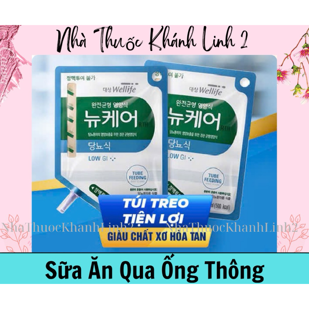 🌺 10 Túi Sữa sonde Nucare Cho Người Tiểu Đường - Đái Tháo Đường (nuôi qua đường ống thông) đến từ Hà