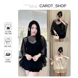    sẵn vài size VHT35   BIGSIZE  Set váy 2 dây đuôi cá + áo choàng voan tơ  by CarrotShop FROM DÀI,3 MÓN   S => 4Xs 