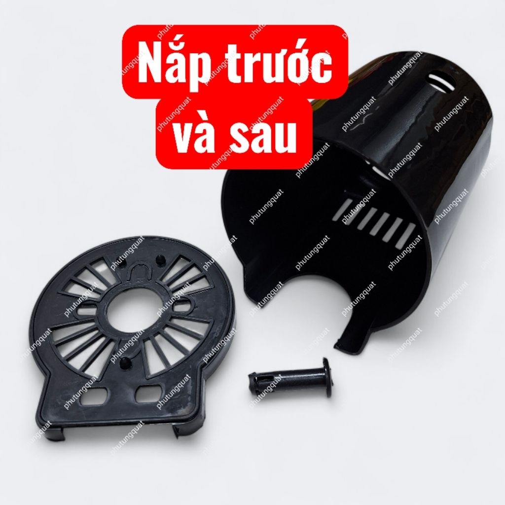 (1 bộ) Chụp động cơ quạt đen b4 b3 dùng chung - nắp chụp vỏ đậy gáo quạt phụ tùng quạt