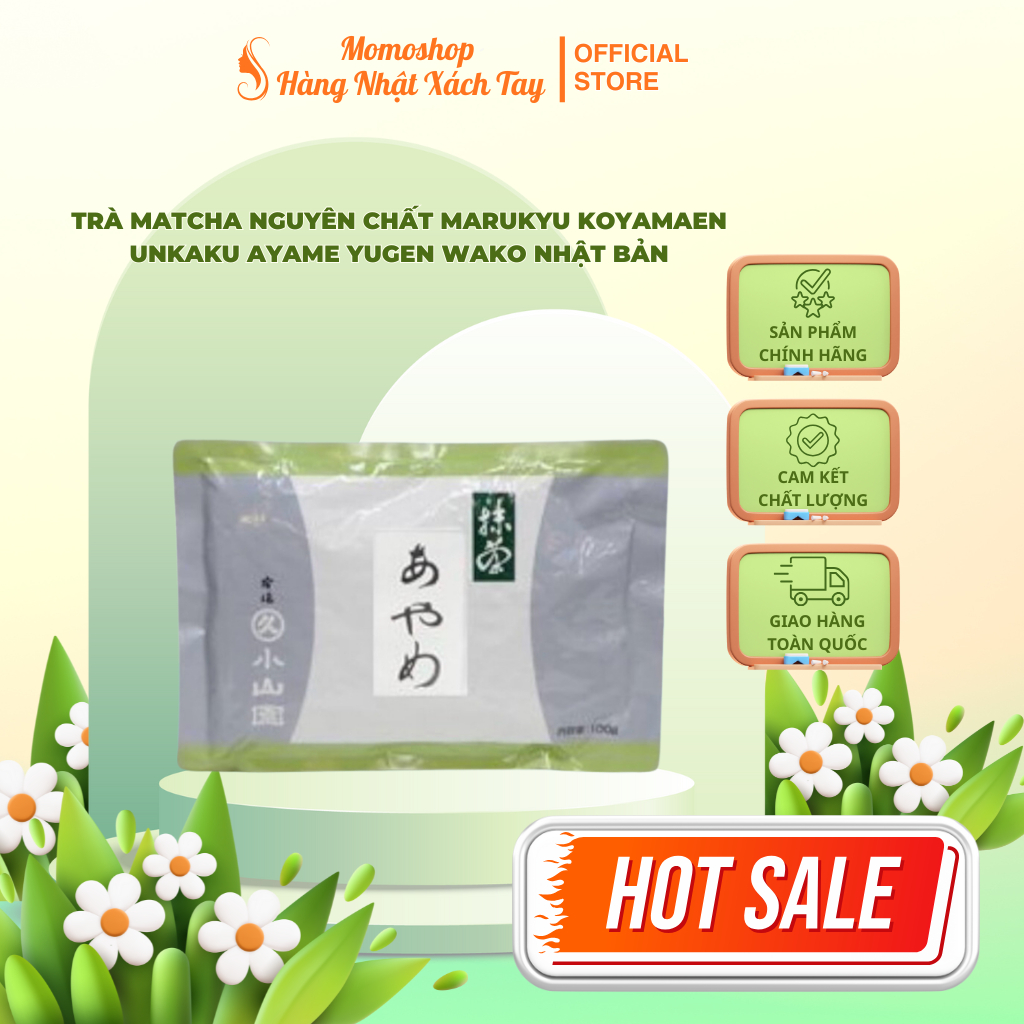 Trà Matcha Nguyên Chất Marukyu Koyamaen Unkaku Ayame Yugen Wako Nhật Bản – Thơm Ngon, Cao Cấp