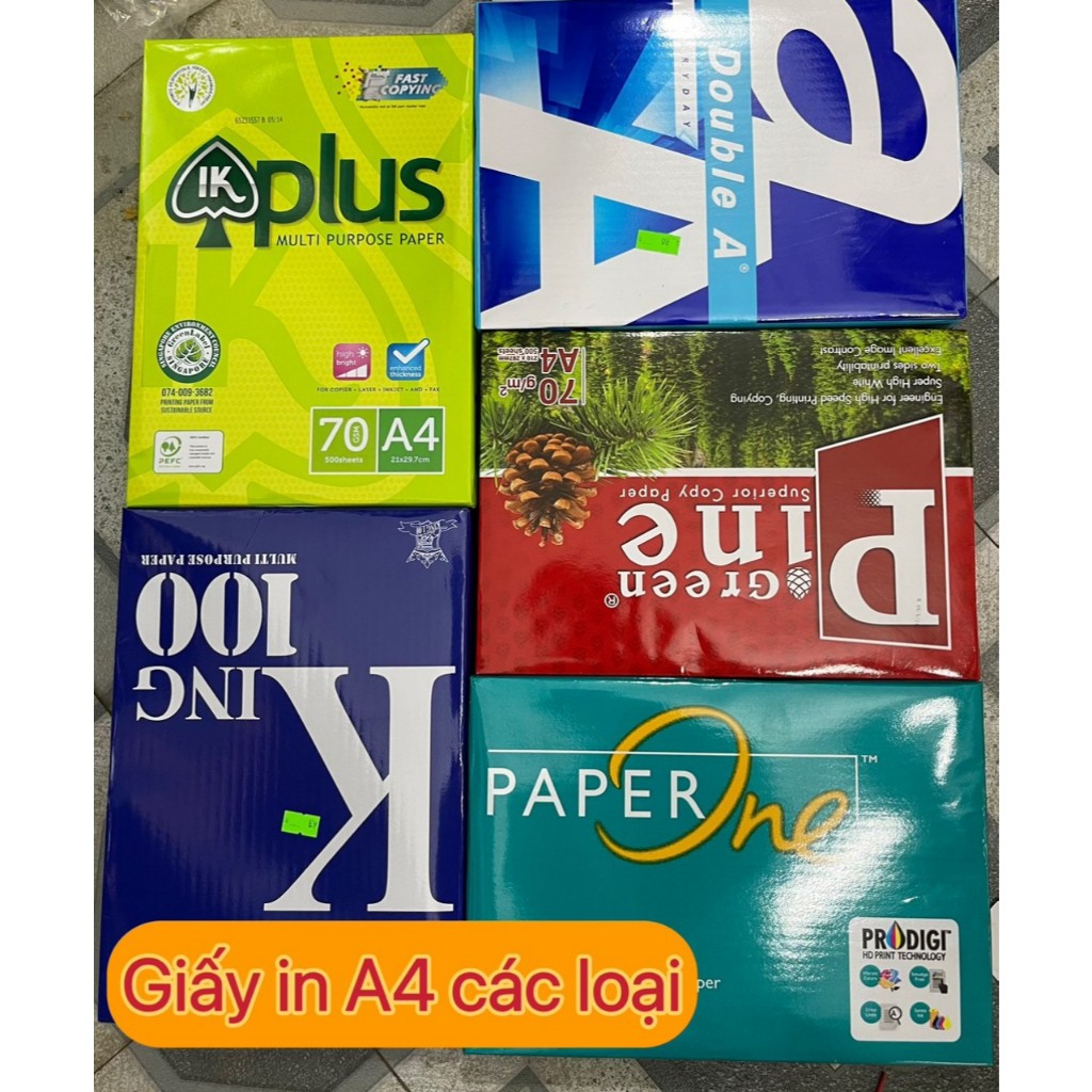 Tập 100 & 200 Tờ Giấy Đóng Sổ Nháp Giấy Vẽ In Văn Phòng A4 A5 Giấy Trắng 65GSM 70 GSM