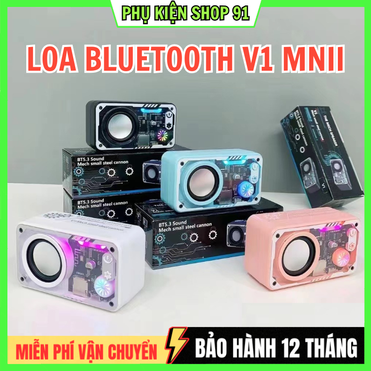Loa Bluetooth Không Dây V1 - Loa RGB Âm Nhạc, Sạc Và Subwoofer Mini Cho Không Gian Trong Nhà