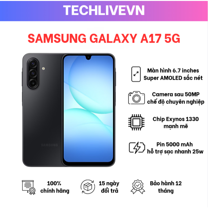 Samsung Galaxy A17 4GB/128G - Hàng chính hãng
