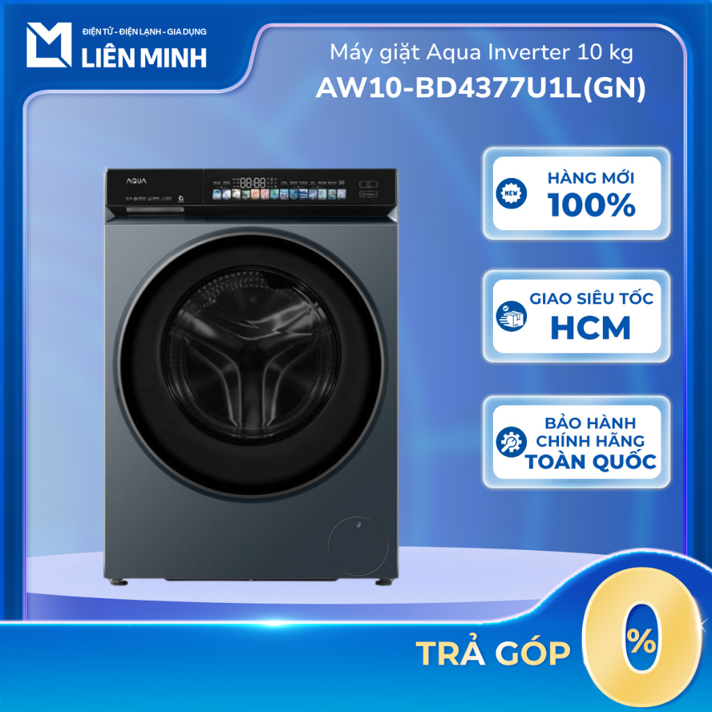 AW10-BD4377U1L(GN) - Máy Giặt Aqua Inverter 10 g AW10-BD4377U1L(GN) - Bảo Hành Chính Hãng