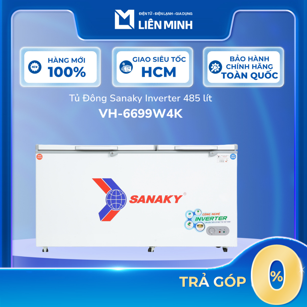 VH-6699W4K - Tủ Đông Mát SANAKY VH-6699W4K - Bảo Hành Chính Hãng