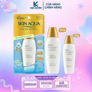   NẮP VÀNG  Sữa chống nắng SUNPLAY SKIN AQUA Clear White 25G 55G sunplay  chống  nắng  nắp  vàng 