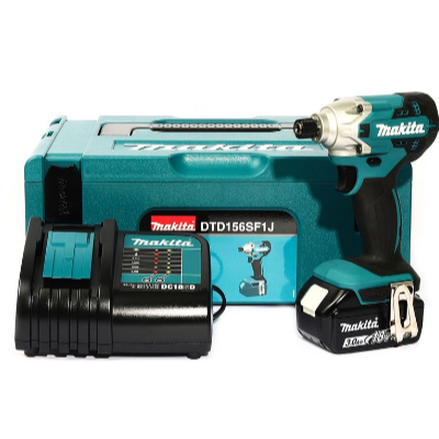 Máy vặn vít dùng pin 18V Makita DTD156SF1J (1 pin 3.0ah + sạc DC18SD) (Cái) (có tách lẻ không hộp)