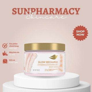 Tẩy Tế Bào Chết Body Love Glow Recharge Bản Mỹ - Tẩy TBC Cơ Thể Chứa Serum Dưỡng Da 340g
