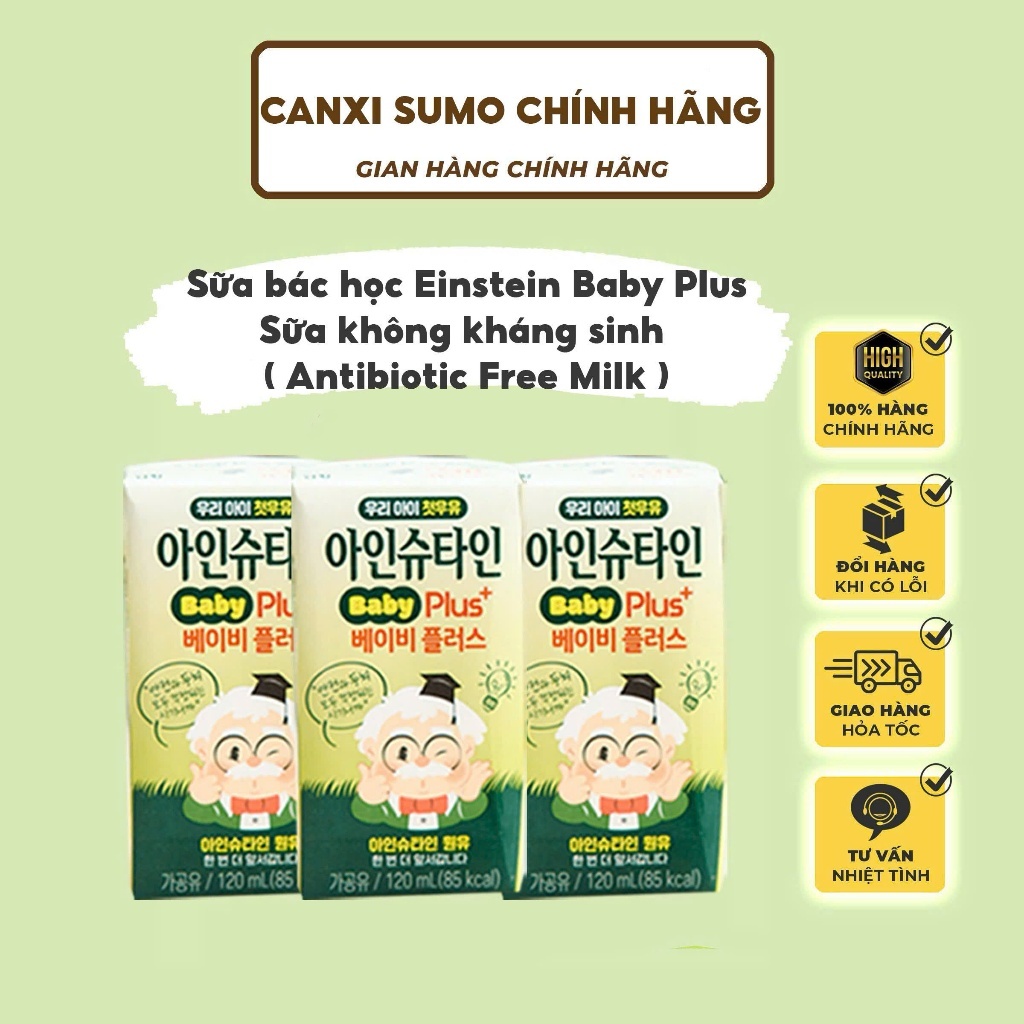 Sữa tươi bác học Einstein Baby Plus Hàn Quốc cho bé từ 1 tuổi - Sweet Baby House