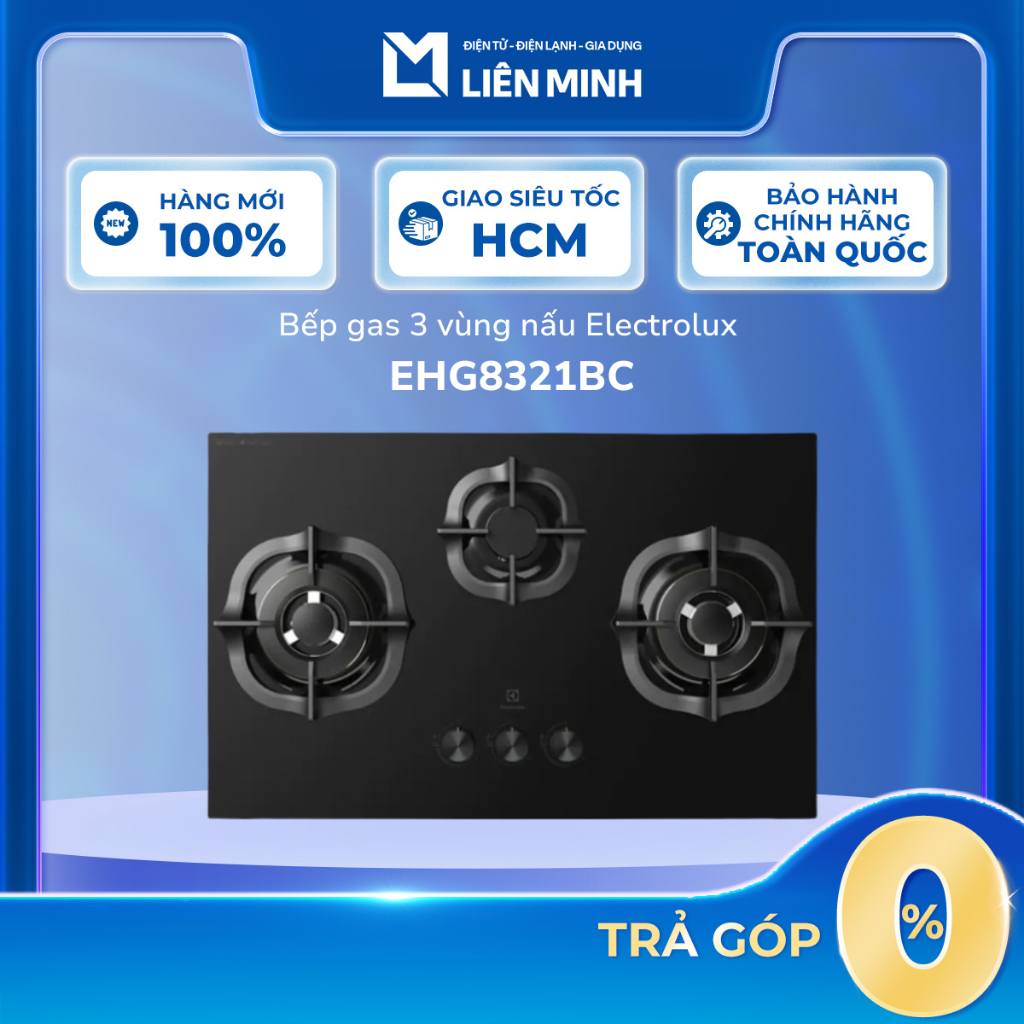 EHG8251BC / EHG8321BC - Bếp Ga Âm 80 Cm Electrolux  -  2 Vùng Nấu EHG8251BC /  3 Vùng Nấu EHG8321BC